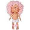 Muñeca Nines d'Onil 30 cm - Mia con pelo lana rosa - Sin ropa