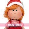 Muñeco Nines d'Onil 23 cm - Little Mio Christmas - Pelirrojo con traje de elfo