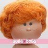 Muñeco Nines d'Onil 30 cm - Mio con pelo pelirrojo ondulado - Sin ropa