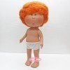 Muñeco Nines d'Onil 30 cm - Mio con pelo pelirrojo ondulado - Sin ropa