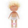 Muñeco Nines d'Onil 23 cm - Little Mio con pelo rubio rizado - Sin ropa