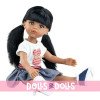 Muñeca Paola Reina 32 cm - Las Amigas - Caya con camiseta de conejito y falda vaquera