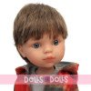 Muñeco Paola Reina 32 cm - Las Amigas Articuladas - Miguel con chaqueta a cuadros y pantalones vaqueros