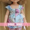Muñeca Paola Reina 32 cm - Las Amigas - Cleo con camiseta de flores veraniega