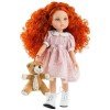 Muñeca Paola Reina 32 cm - Las Amigas - Marga con vestido de coronas y osito de peluche