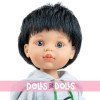 Muñeco Paola Reina 32 cm - Las Amigas - Vicente con sudadera gris con estampado de cohete