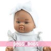 Muñeca Paola Reina 34 cm - Gordis - Olga con vestido blanco moteado