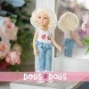 Muñeca Reina del Norte 32 cm - Michelle con top mariquitas y pantalones azules con lunares