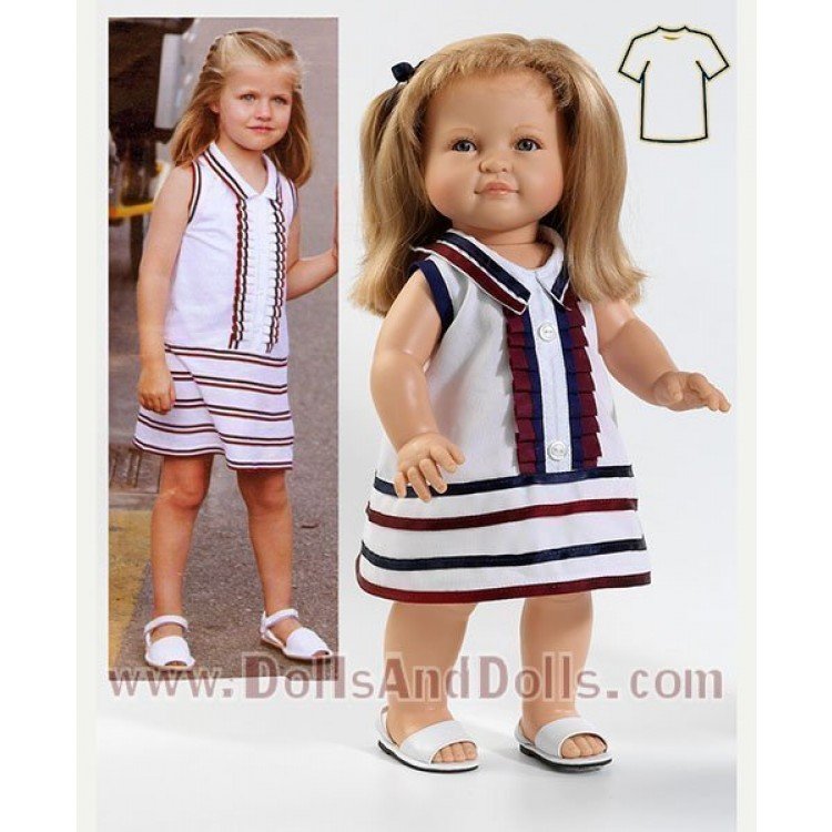 Vestido y Zapatos Leonor estilo marinero