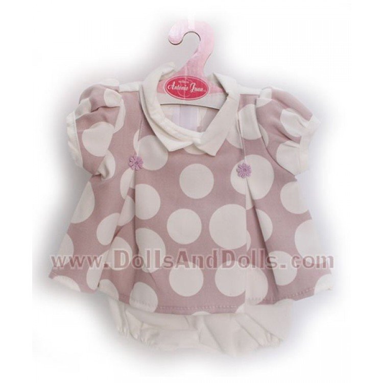 Vestido lunares 40-42 cm
