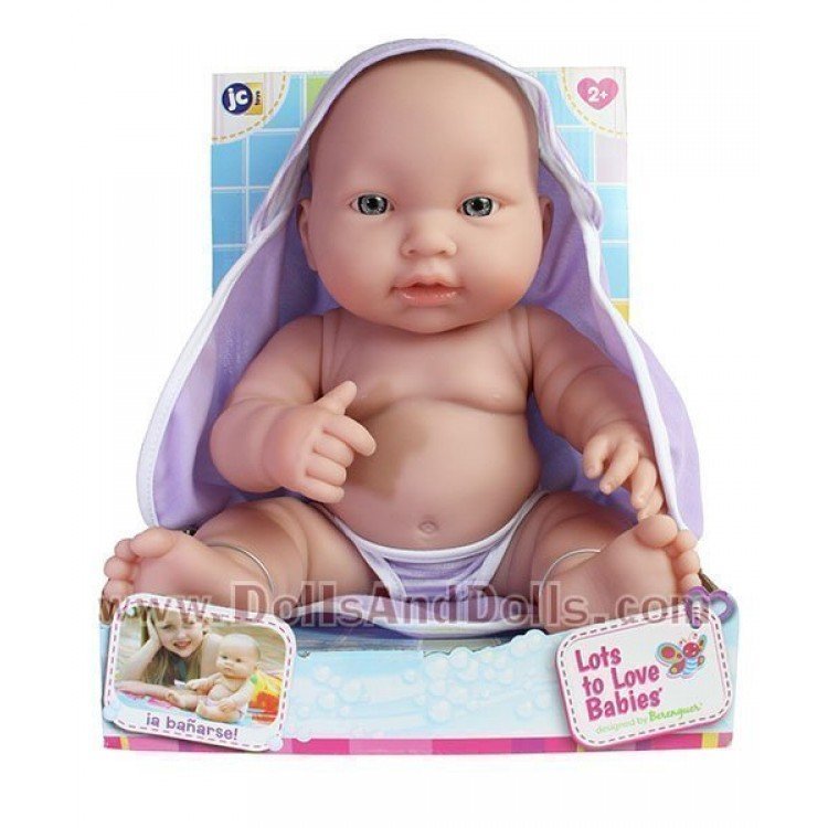 Designed by Berenguer - Lots to Love Babies - Hora del baño - Muñeco Lila Observador