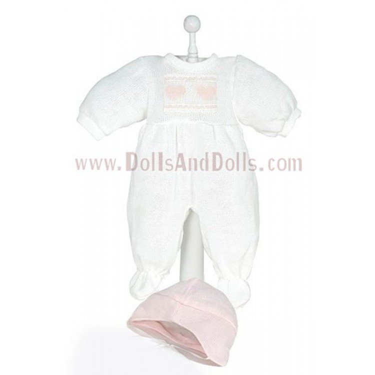 Berenguer Boutique - Ropa 46 cm - Conjunto de punto blanco