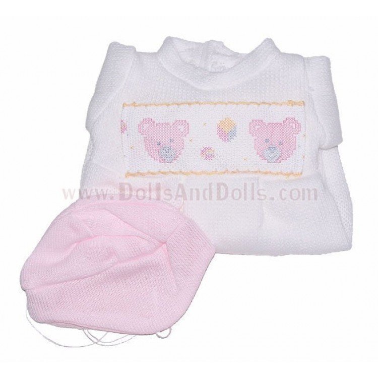 Berenguer Boutique - Ropa 46 cm - Conjunto de punto blanco