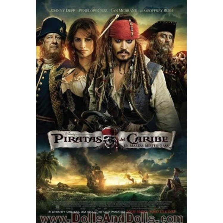 Piratas del Caribe -Jack Sparrow- T7654 - Dolls And Dolls - Tienda de  Muñecas de Colección
