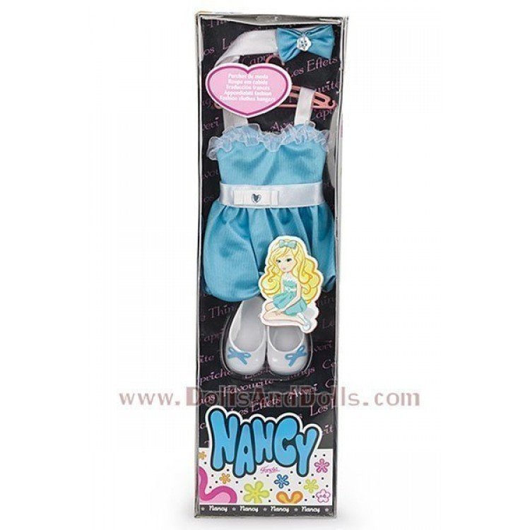 Nancy moda en perchas - Vestido azul con turbante