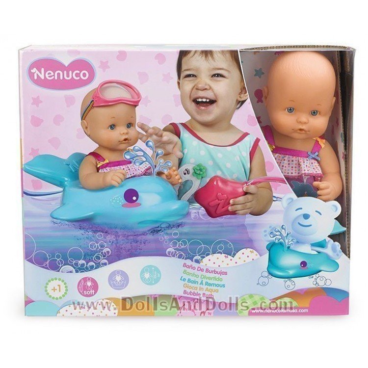 Muñeco Nenuco 35 cm - Baño de burbujas