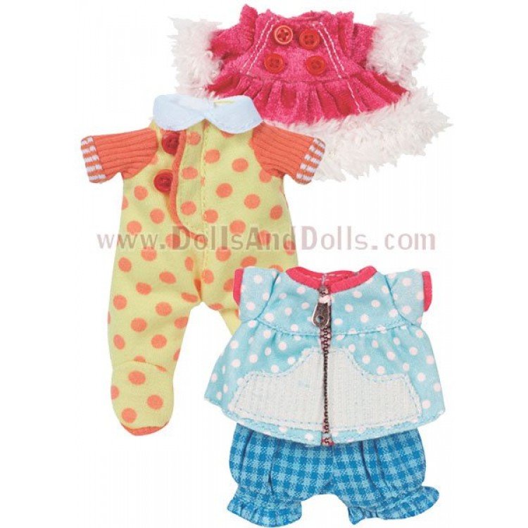 Lalaloopsy Littles - Set - Abrigo, Pijama y Ropa de juego