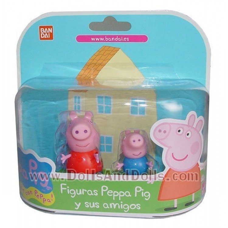 Figuras Peppa Pig y George Pig