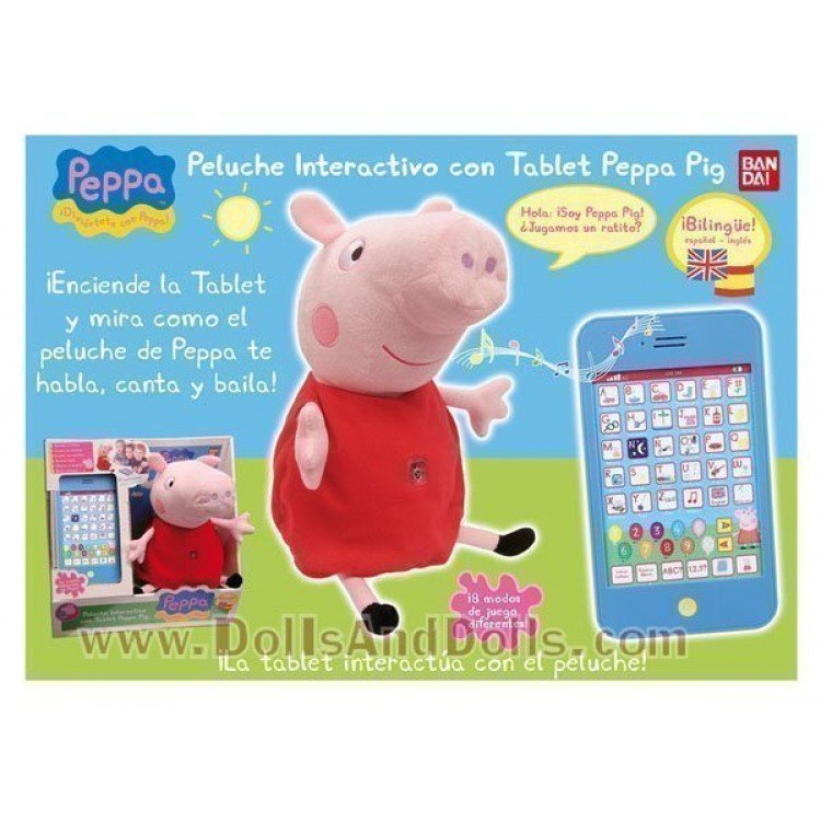 Peluche Interactivo con tablet Peppa Pig