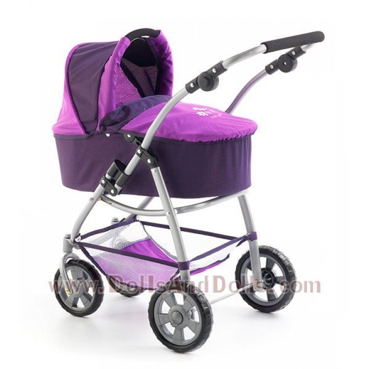 Cochecito 77 cm Emotion 2 en 1 para muñecas - Combi silla y capazo Bayer Chic 2000 - Morado