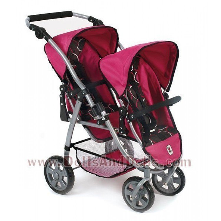 Sillita doble Chic Vario Círculos Fucsia 79 cm