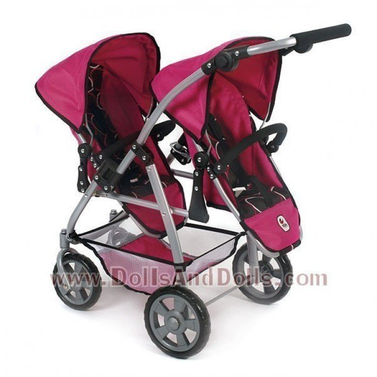 Sillita doble Chic Vario Círculos Fucsia 79 cm