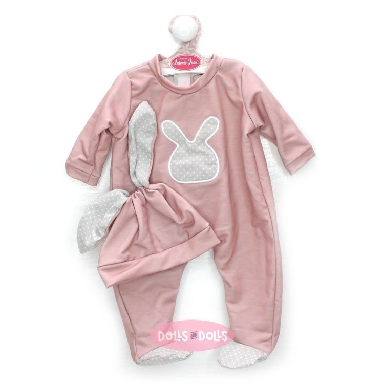Ropa para muñecos Antonio Juan 40-42 cm - Pijama rosa conejito