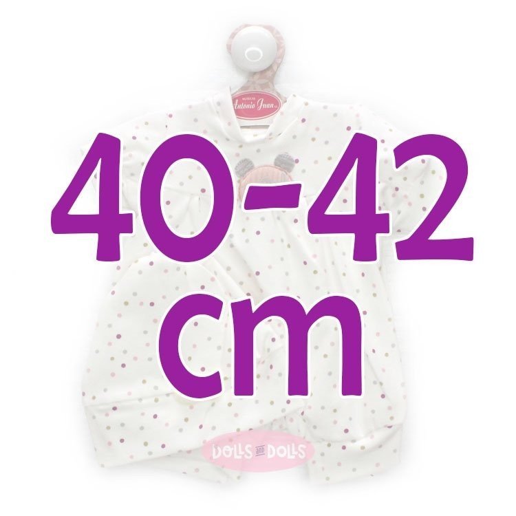 Ropa para muñecos Antonio Juan 40-42 cm - Pijama de lunares de colores
