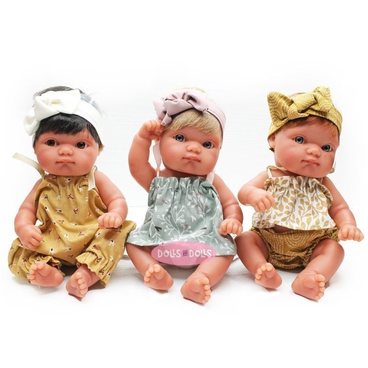 Muñecas Antonio Juan 21 cm - Mufly (Set G con 3 muñecas) 