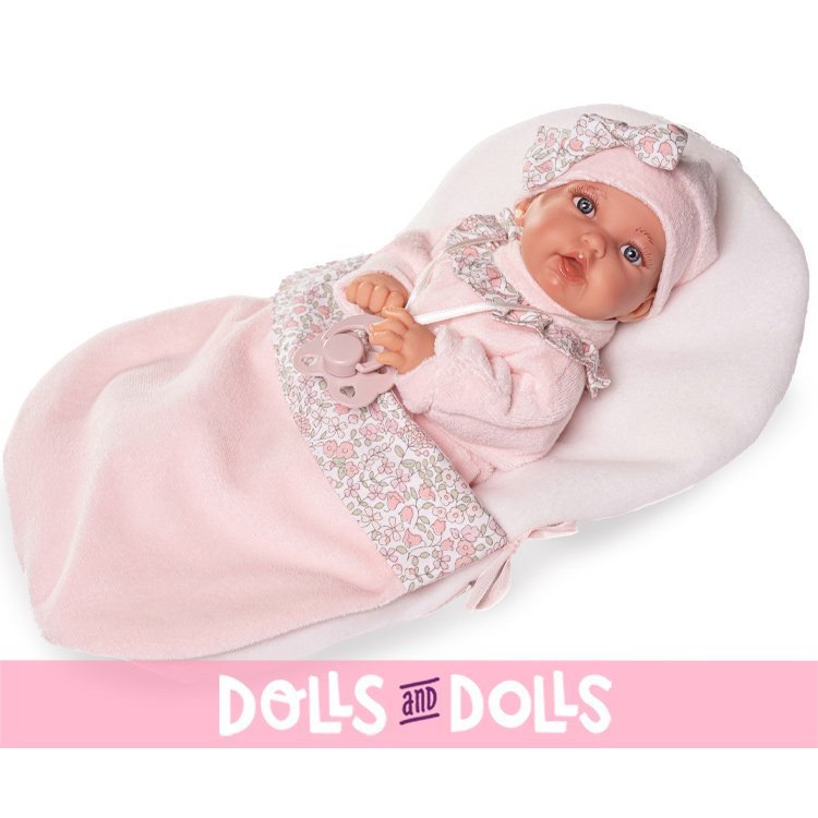 Muñeca Antonio Juan 27 cm - Petit blandito con saquito de dormir