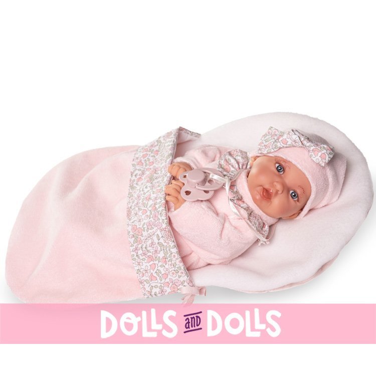 Muñeca Antonio Juan 27 cm - Petit blandito con saquito de dormir