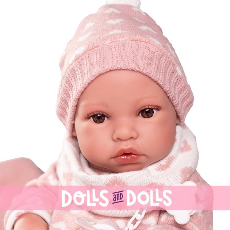 Muñeca Antonio Juan 42 cm - Recién Nacida Erika con toquilla