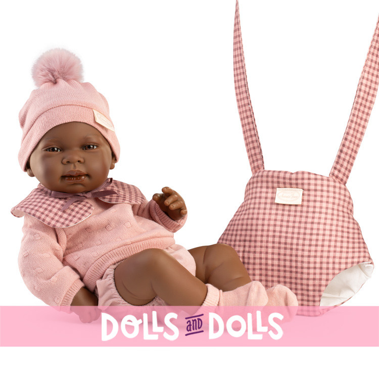 Muñeca Antonio Juan 42 cm - Recién Nacida Indira con portabebé