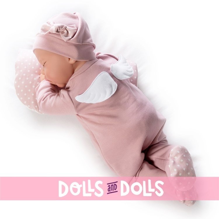 Muñeca Antonio Juan 40 cm - Recién nacida Luna dulces sueños con alitas