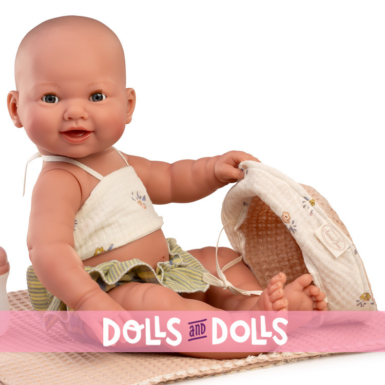 Muñeca Antonio Juan 42 cm - Recién nacida Mia Pipí playera