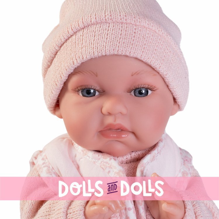 Muñeca Antonio Juan 34 cm - Recién Nacida Baby Toneta Posturitas con chaleco