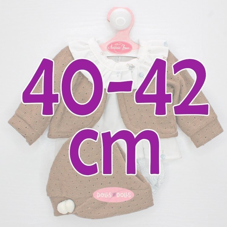Ropa para muñecos Antonio Juan 40-42 cm - Conjunto animalitos con chaqueta y gorro