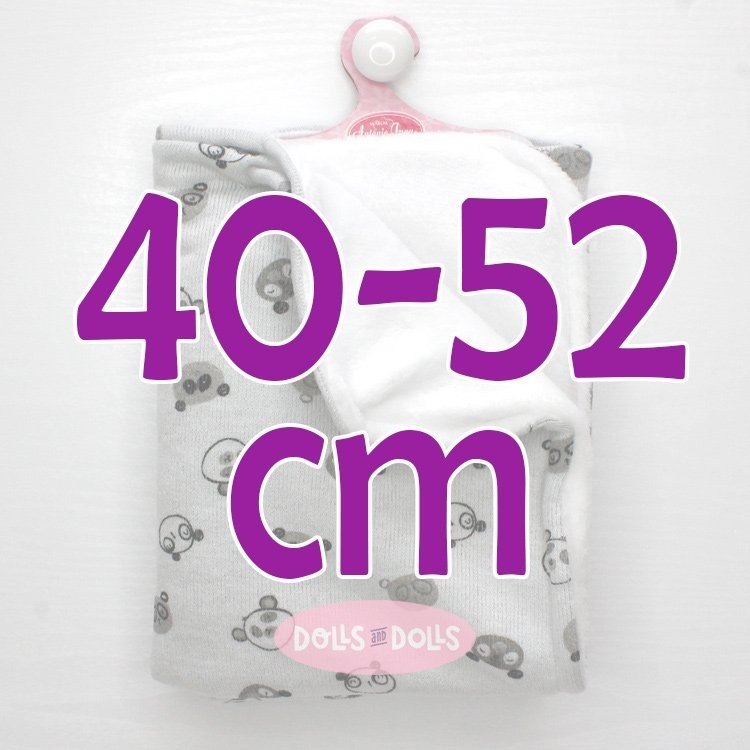 Complementos para muñecos Antonio Juan 40 - 52 cm - Toquilla ositos gris