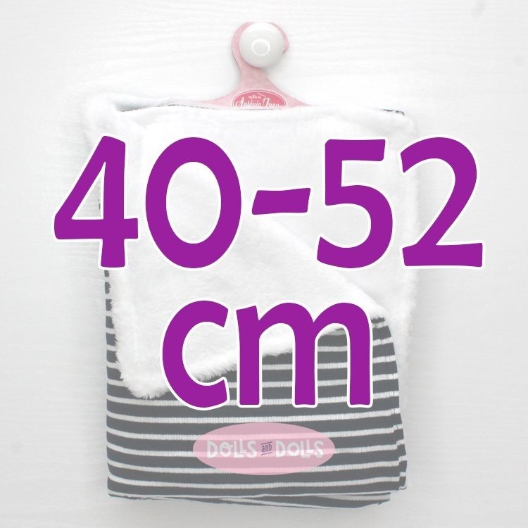 Complementos para muñecos Antonio Juan 40 - 52 cm - Toquilla rayas marino-blanco
