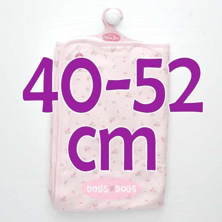 Complementos para muñecos Antonio Juan 40 - 52 cm - Toquilla rosa con florecitas