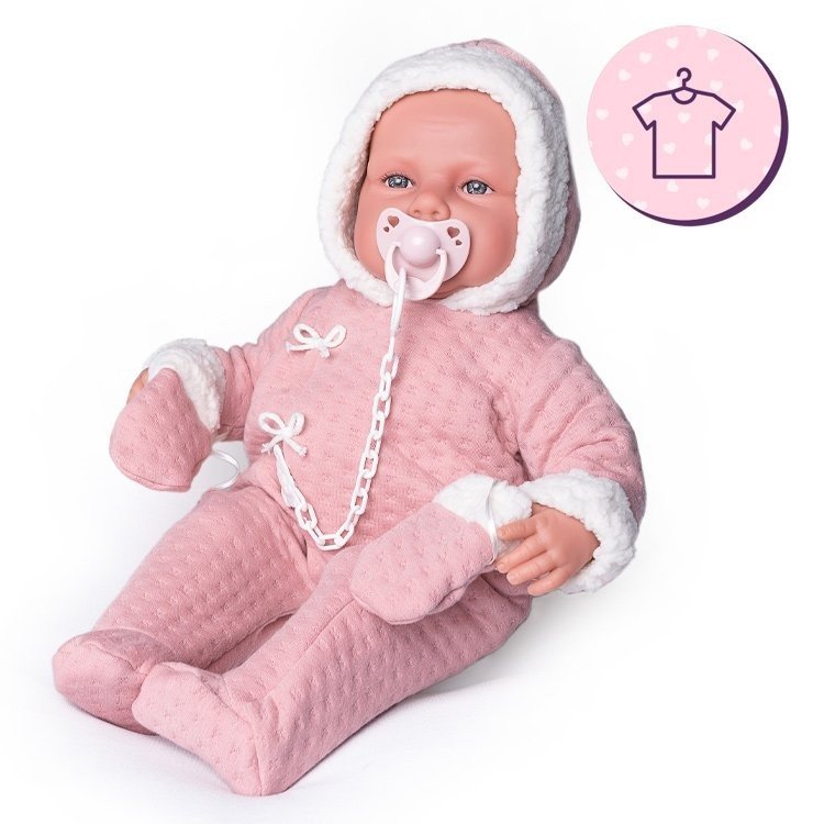 Ropa para bebé reborn conjunto rosa - Muñecas Antonio Juan ❤️
