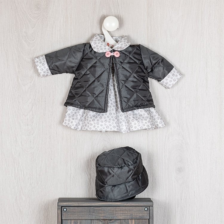 Ropa para Muñecas Así 43 cm - Conjunto barbour huellas perro para muñeca María