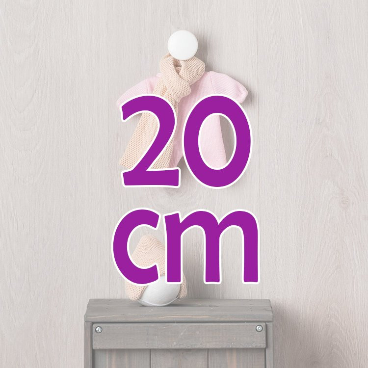 Ropa para Muñecas Así 20 cm - Conjunto buzo rosa para muñeco Nené