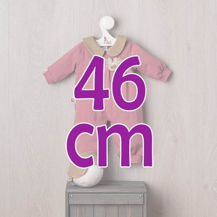 Ropa para Muñecas Así 46 cm - Pijama rosa con antifaz para muñeco Leo