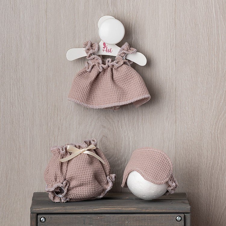 Ropa para Muñecas Así 36 cm - Pijama de tirantes y antifaz de la Colección Nude para muñeco Alex