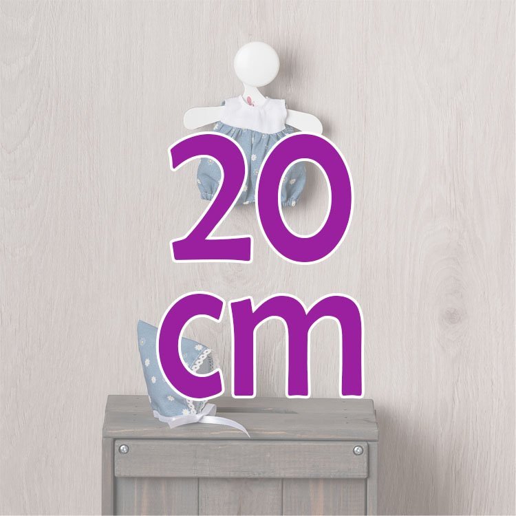 Ropa para Muñecas Así 20 cm - Ranita Colección Margaritas para muñeco Bomboncín 