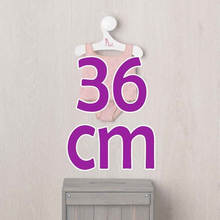 Ropa para Muñecas Así 36 cm - Ropa interior de punto rosa para muñeco Alex