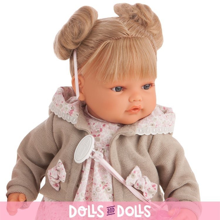 Muñeca Antonio Juan 42 cm - Beni dos coletitas marrón