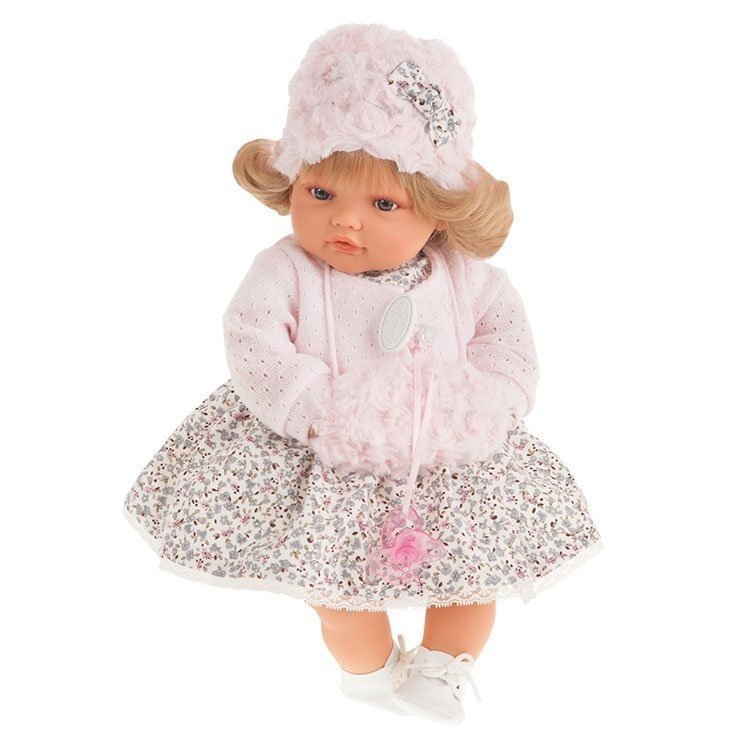 Muñeca Antonio Juan 42 cm - Beni invierno con chaqueta rosa