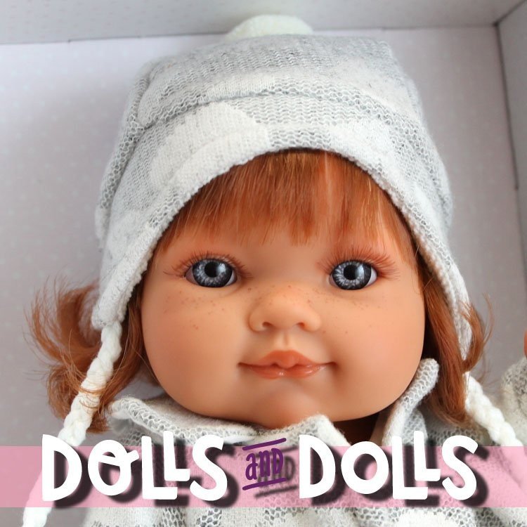 Muñeca Antonio Juan 38 cm - Farita abrigo gris